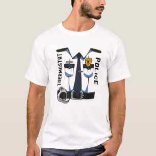 Funny Police Costume, Vatertag Niedlich Thermostat T-Shirt