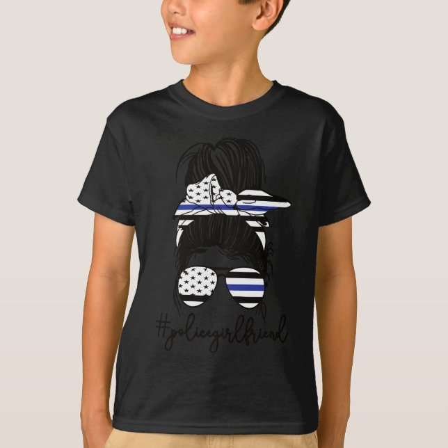 Funny Police Girlfriend Police Officer Girlfriend T-Shirt (Vorderseite)