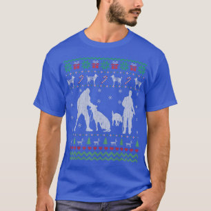 Funny Police K9 Hund Ugly Christmas Sweater Gesche T-Shirt