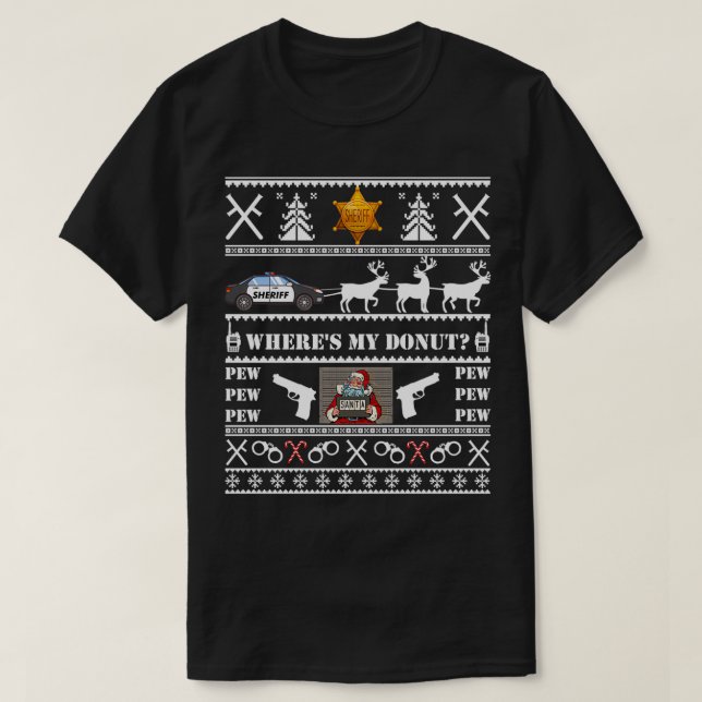 Funny Police Polizist Stellvertretender Sheriff Ug T-Shirt (Design vorne)