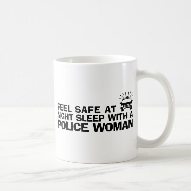 Funny Police Woman Kaffeetasse (Rechts)