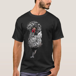 Funny Polish Chicken Backyard Hühnercoop Farm T-Shirt