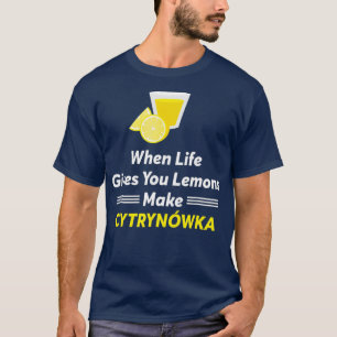 Funny Polish Language Polska Vodka Polen Geschenk T-Shirt