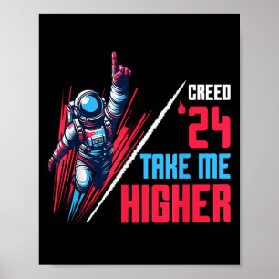Funny Political Creed 24 macht mich motivierter Poster
