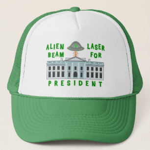 Funny Political Election Spaß   Alien Laser Beam Truckerkappe