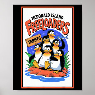 Funny Political Injustice Tarifs Mcdonald Island Poster