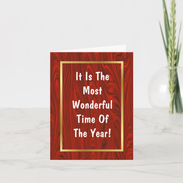 Funny Political "Is Christmas Card" Karte (Vorderseite)