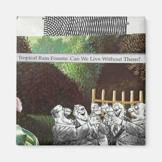 Funny Political Joest Forest Climate Change Satire Magnet