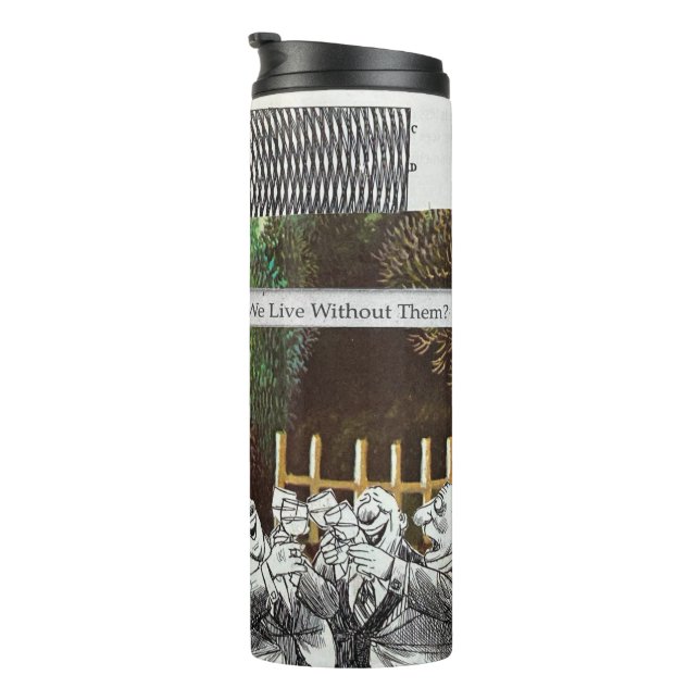 Funny Political Joest Forest Climate Change Satire Thermosbecher (Nach rechts gedreht)
