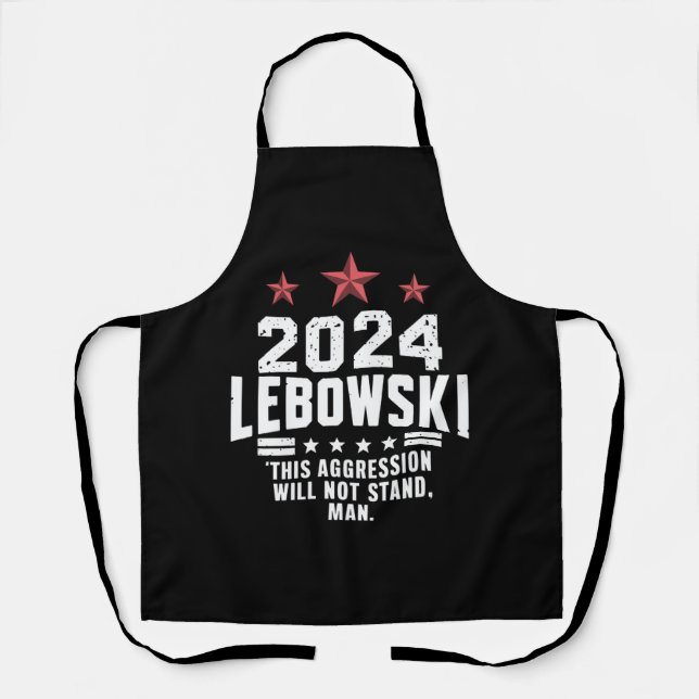 Funny Political Lebowski Wahl 2024 Schürze (Vorderseite)