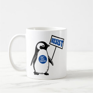 Funny Political Meme Penguin Tariff Kaffeetasse