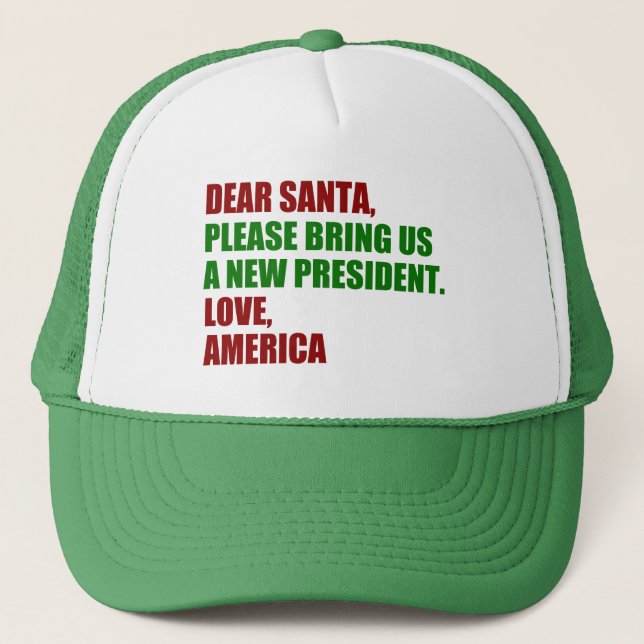 Funny Political New President for Christmas Truckerkappe (Vorderseite)