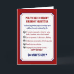 FUNNY POLITICALLY CORRECCALLY BIRTHDAY KARTE<br><div class="desc"></div>