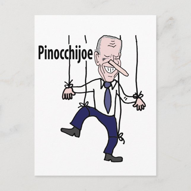 Funny politisch Anti Joe Biden Pun Postkarte (Vorderseite)