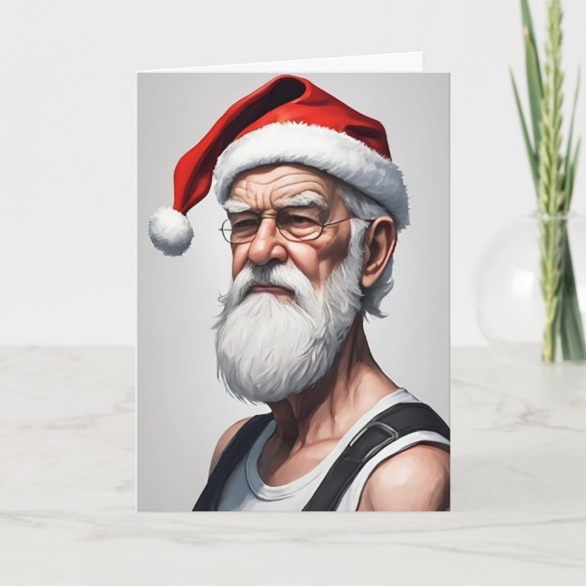 Funny Politisch inkorrekt frohe Weihnachten Karte (Vorderseite)
