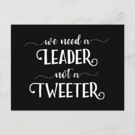 Funny politischer Anti-Trump-Führer nicht twitter  Postkarte