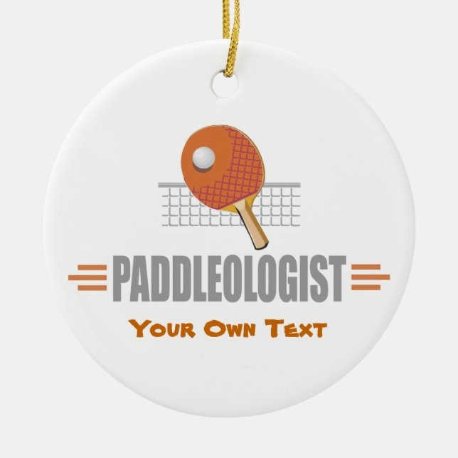 Funny Pong Lover Keramik Ornament (Vorne)