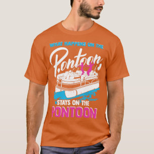 Funny Pontoon Party Boating Geschenk T-Shirt