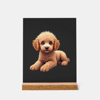 Funny Poodle Animal Lover Dogs Graphic Cute Dog Ow Acrylschild