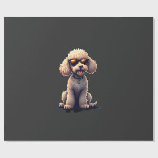 Funny Poodle Animal Lover Dogs Graphic Cute Dog Ow Geschenkpapier