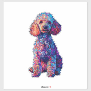 Funny Poodle Animal Lover Hunde Graphic Niedlich D Aufkleber