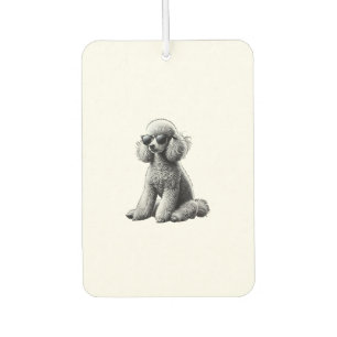 Funny Poodle Animal Lover Hunde Graphic Niedlich D Autolufterfrischer