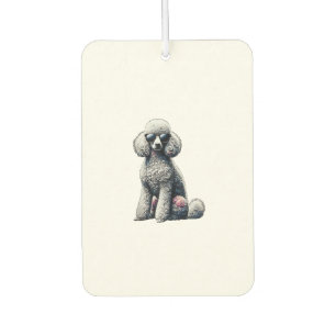 Funny Poodle Animal Lover Hunde Graphic Niedlich D Autolufterfrischer