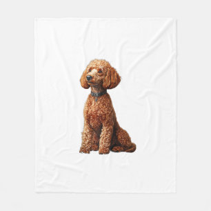 Funny Poodle Animal Lover Hunde Graphic Niedlich D Fleecedecke