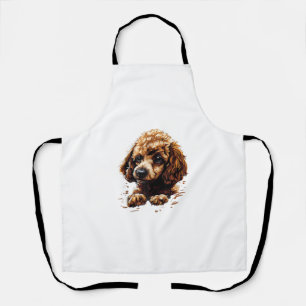 Funny Poodle Animal Lover Hunde Graphic Niedlich D Schürze