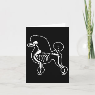 Funny Poodle Dog Skeleton Halloween Doodle Dogs Lo Karte