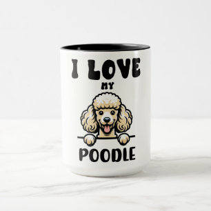 Funny Poodle Dog Tasse