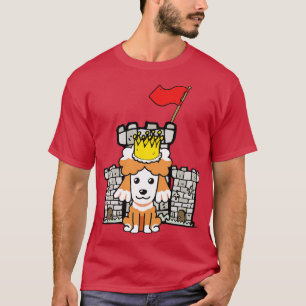 Funny Poodle ist der König des Schlosses T-Shirt