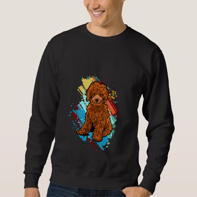 Funny Poodle Puppies Pullover (Vorderseite)