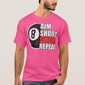 Funny Pool Art für Cue Sport Pool Player Billard T-Shirt