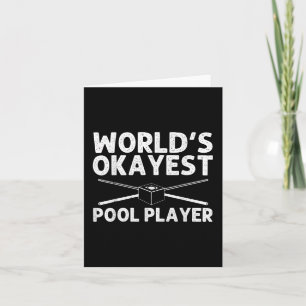 Funny Pool Art für Männer Frauen Billard Lover Poo Karte