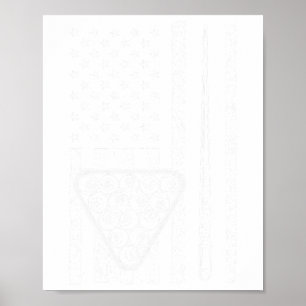 Funny Pool Art für Männer Frauen Billiard Lover Us Poster