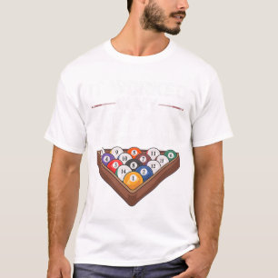 Funny Pool Billard Design Männerwelt Schwimmbecken T-Shirt