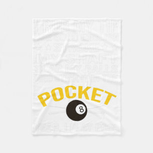 Funny Pool Billard Shirt I Play Pool Billiard Gi Fleecedecke