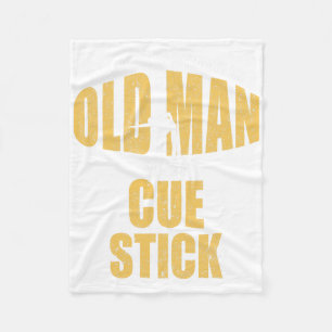 Funny Pool Billiard Player Snooker Alter Mann mit  Fleecedecke