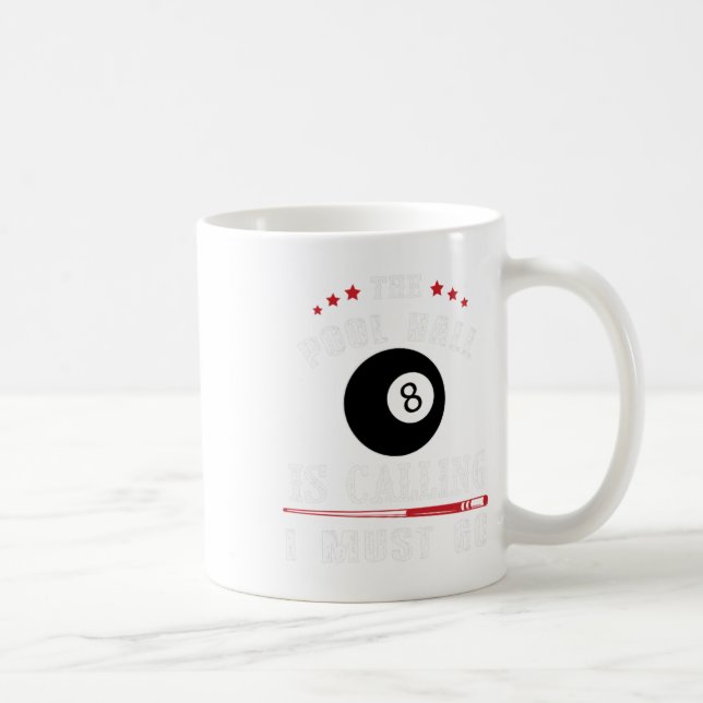 Funny Pool Billiards Gift Pool Hall ruft I Kaffeetasse (Rechts)