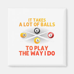 Funny Pool Design für Männer Boys Billiard Lover P Magnet