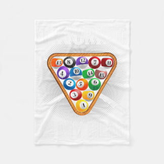 Funny Pool Design für Männer Frauen Billard Lover  Fleecedecke