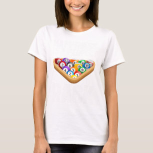Funny Pool Design für Männer Frauen Billard Lover T-Shirt