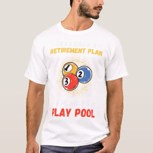 Funny Pool Design für Männer Frauen Billard Lover  T-Shirt