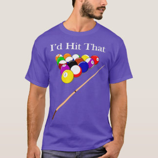 Funny Pool Hall Shark Billiards Spieler Hustler T-Shirt