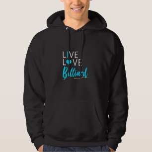 Funny Pool Lover Grafische Frauen und Männer leben Hoodie