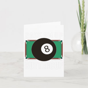 Funny Pool Player Billiard Geschenkrampe Em Up Karte