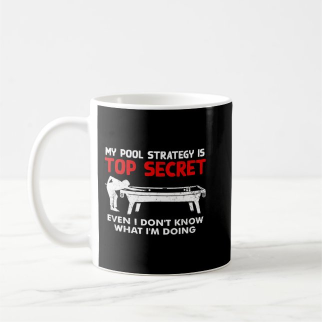 Funny Pool Player Billiards Geschenk Kaffeetasse (Links)