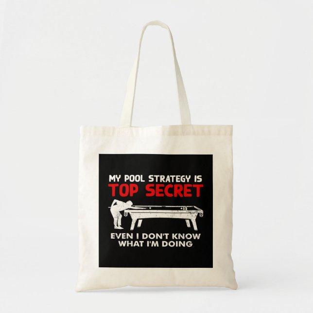 Funny Pool Player Billiards Geschenk Tragetasche (Vorne)