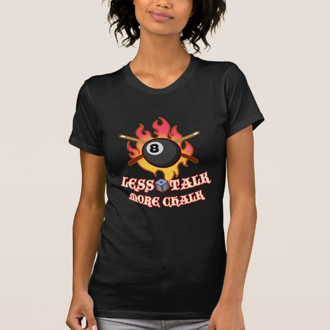 Funny Pool Player Geschenk Billiard Balls Weniger  T-Shirt (Vorderseite)